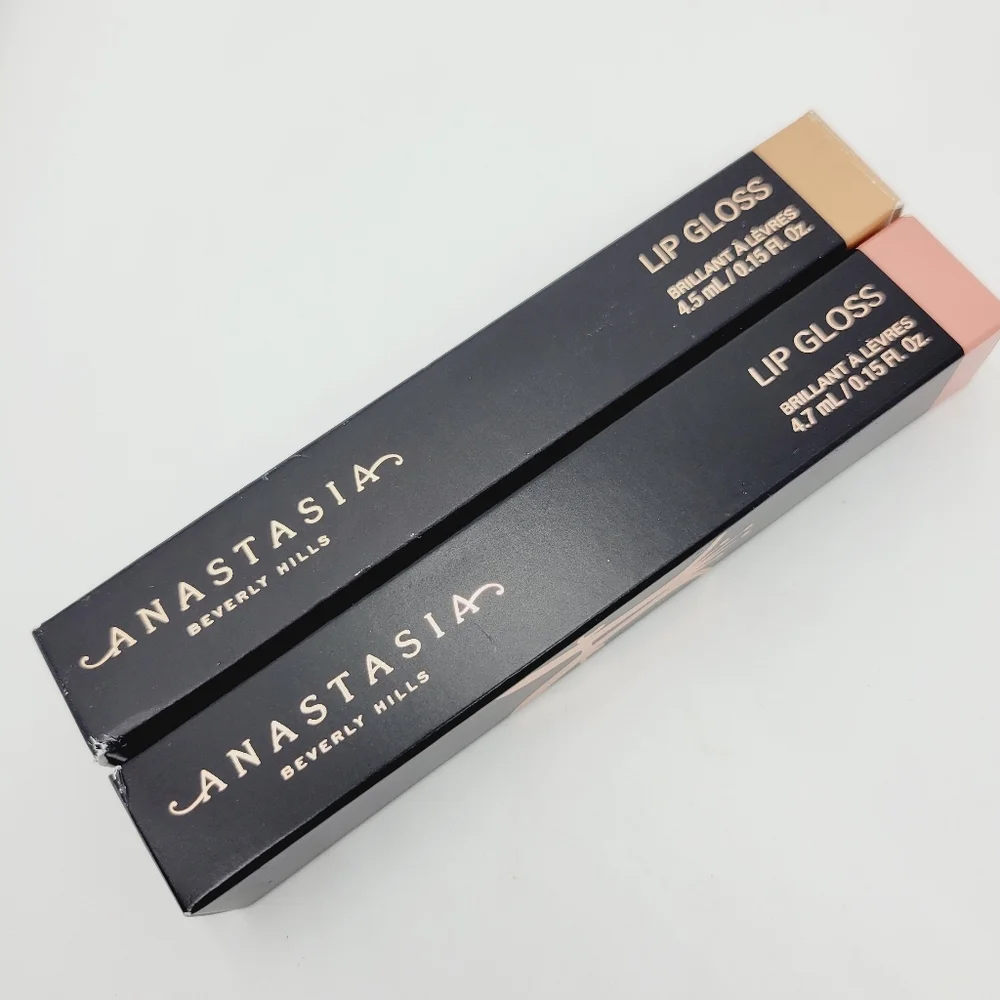 Honey Kiss Anastasia Beverly Hills Lip Gloss Metallic Gold Brand New In Box